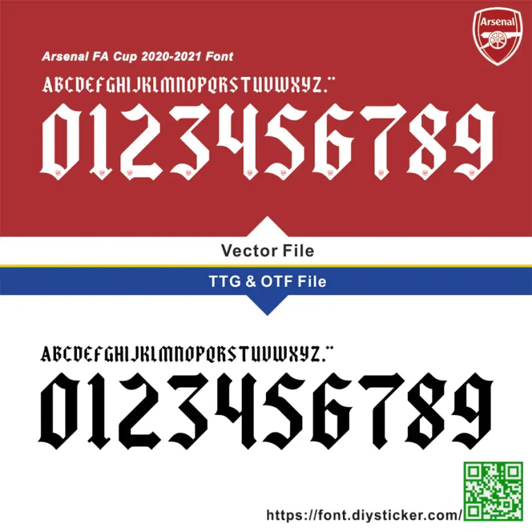 Arsenal-FA-Cup-2021 font