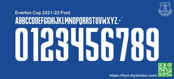 Everton Cup 2021-22 Font