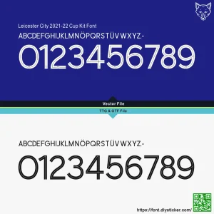 Leicester City 2021-22 Cup Font