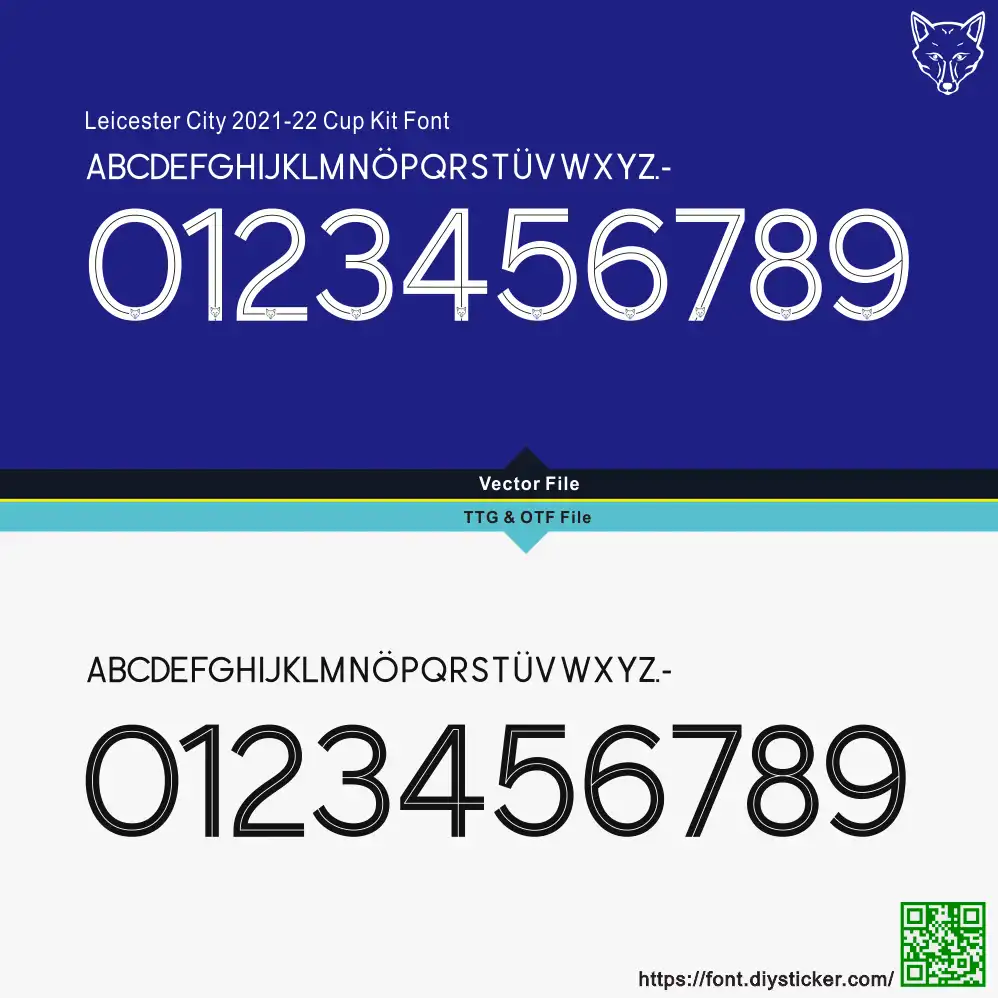 Leicester City 2021-22 Cup Font