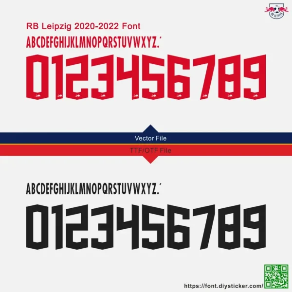 RB Leipzig 2020-2022 Font