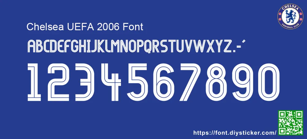 Chelsea 2002-06 UCL Font