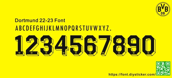 Dortmund 2022-23 Kit Font