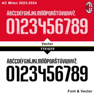 AC Milan 2023-2024 Font Download - Download
