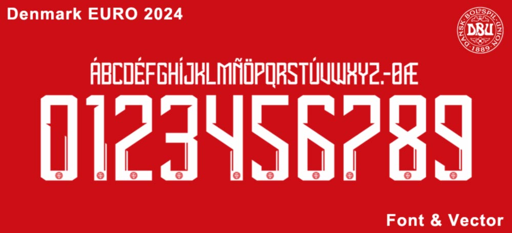 EURO Denmark 2024 Font Download