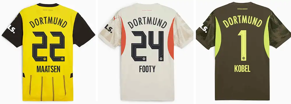 All-New Dortmund 24-25 Kit Font Released