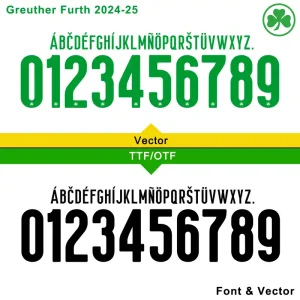 Greuther Fürth 24-25 Kit Font Vector Download