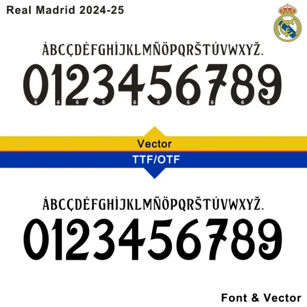 Real Madrid 24-25 Font Dowanlods