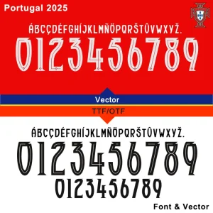 Puma Portugal 2025 Kit Font Download