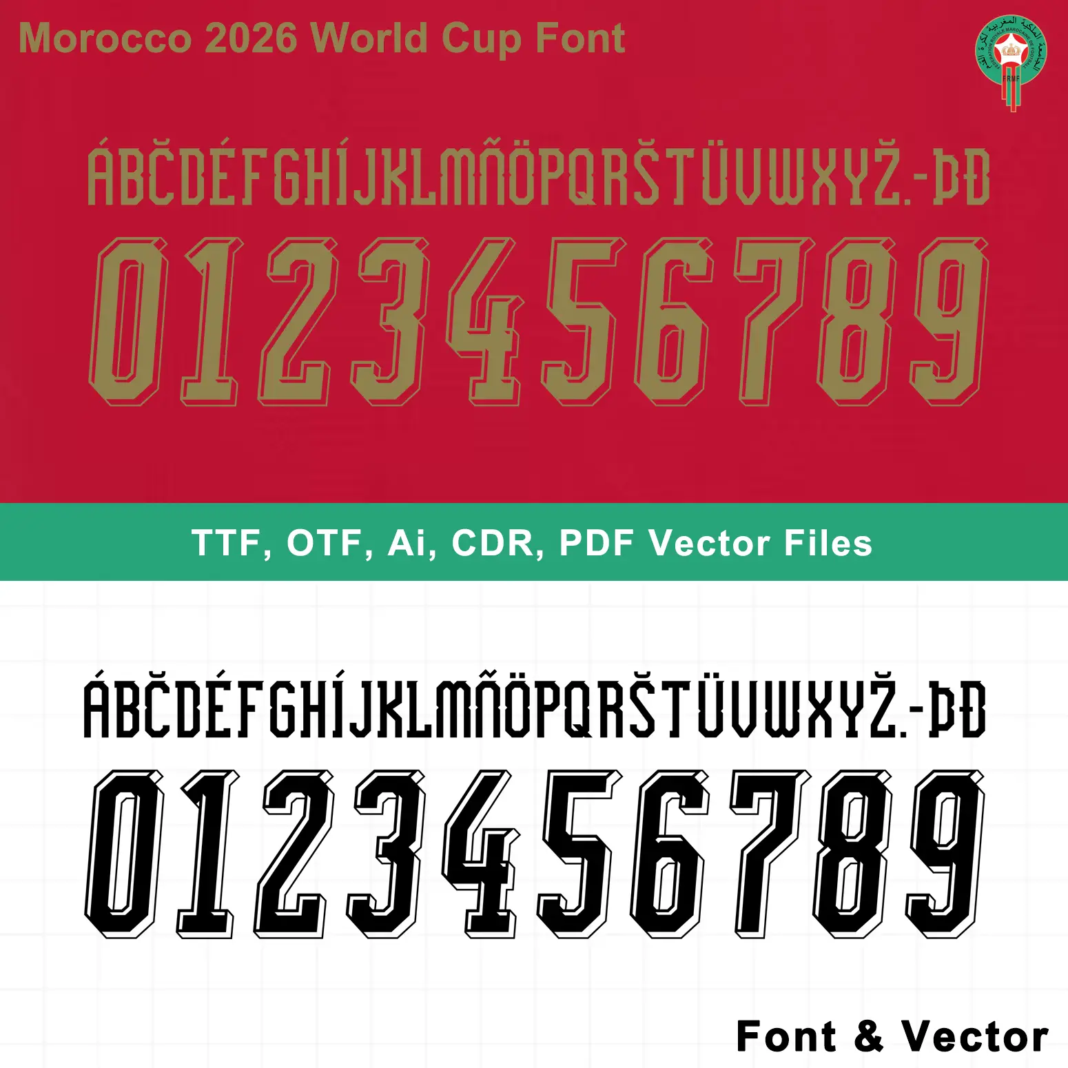 Morocco 2026 World Cup Font – TTF, OTF, Vector Files